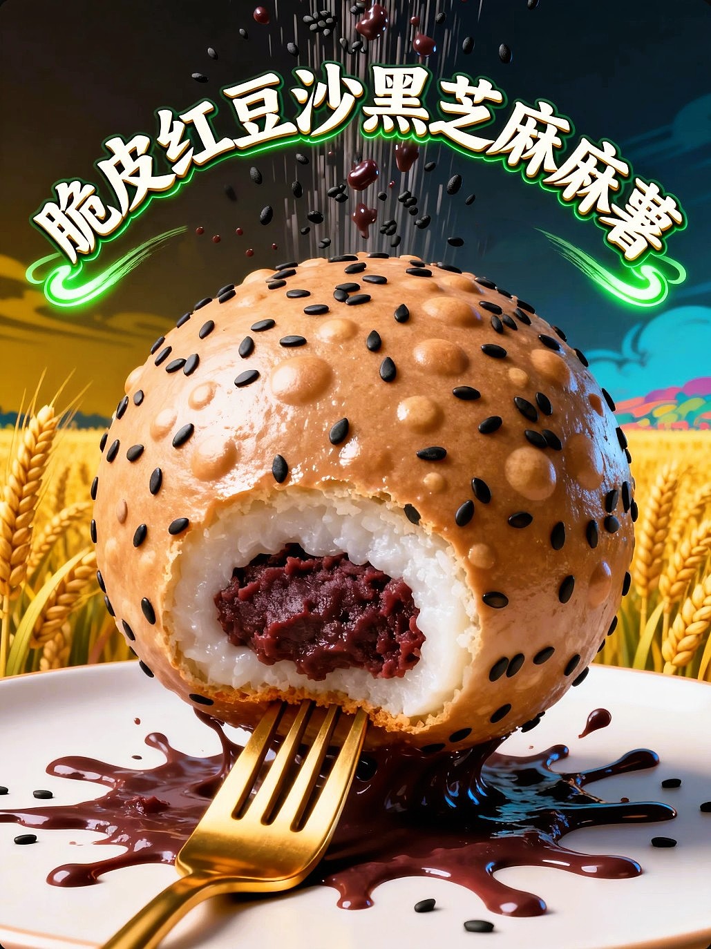 既梦AI设计创意脆皮黑芝麻麻薯海报提示词AIGC既梦5.0（图ZNDA3ODg1NTQ0） - 海报 - 站酷设计师风中的玫瑰耶原创素材 - 站酷ZCOOL