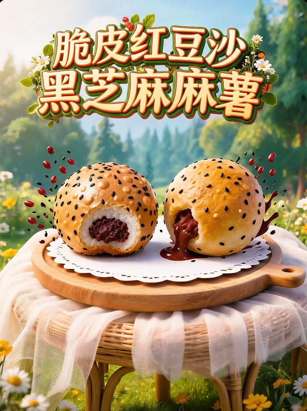 既梦AI设计创意脆皮黑芝麻麻薯海报提示词AIGC既梦5.0（图ZNDA3ODg1Nzk2） - 海报 - 站酷设计师风中的玫瑰耶原创素材 - 站酷ZCOOL