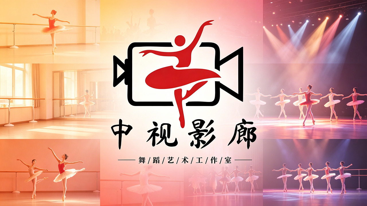 LOGO 舞蹈类 中视影廊·舞蹈艺术工作室 品牌宣传 logo（图ZNDA3OTA1NDM2） - Logo - 站酷设计师未来之王原创素材 - 站酷ZCOOL
