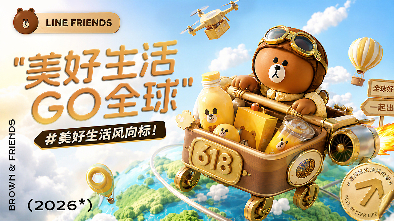 LINE FRIENDS × 美好生活GO全球｜I（图ZNDA3OTA1ODky） - 品牌 - 站酷设计师咚咚爱画画原创素材 - 站酷ZCOOL