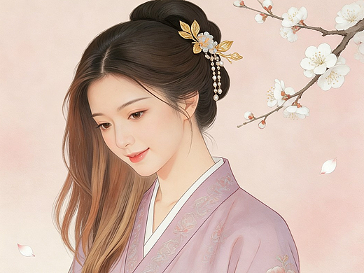 古风美女图（个人主页-ZNzM3MDY5NzY=） - 绘本 - 站酷设计师同济小明同学原创素材 - 站酷ZCOOL