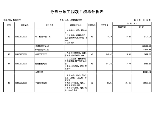 900m²图书馆预算案例（定额）