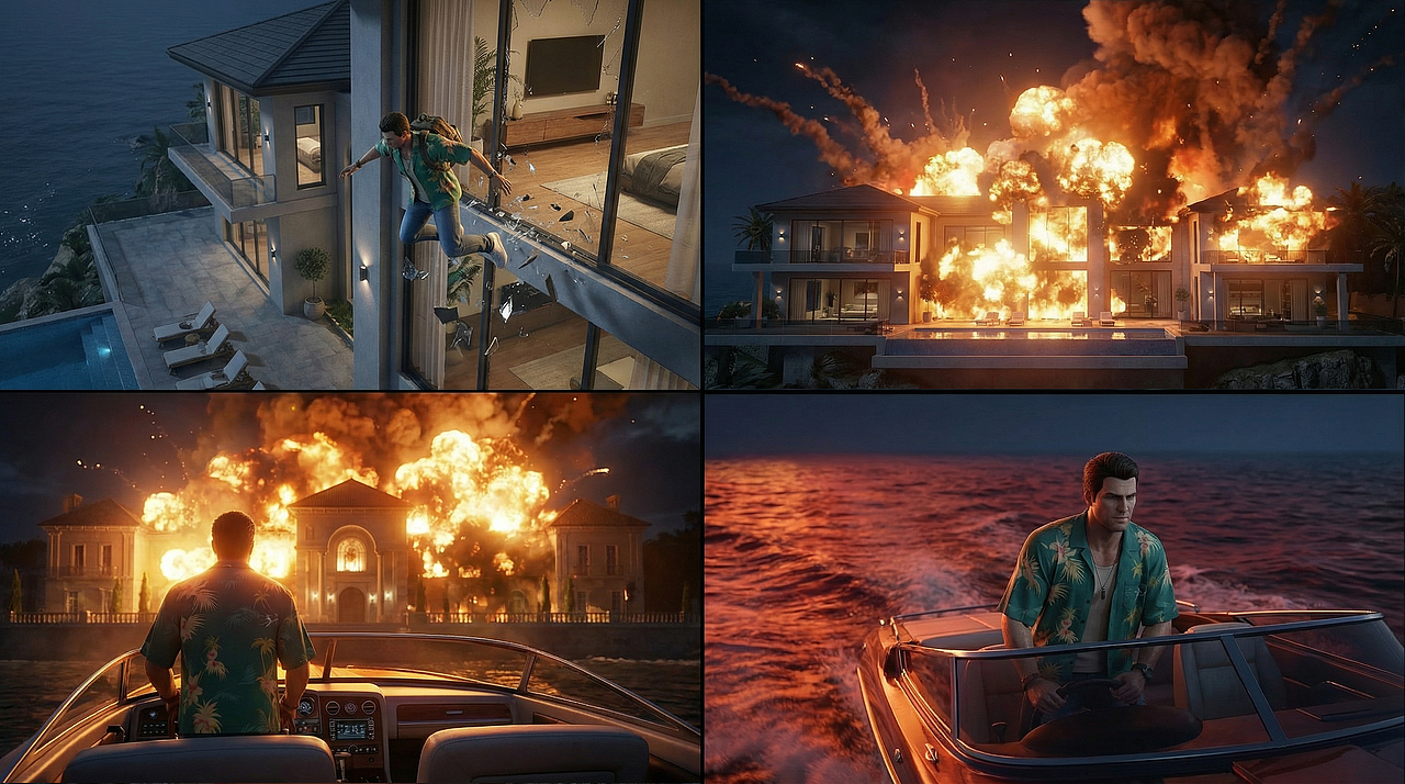 【AIGC幕后分享】《GTA Online》佩里科劫案创意PV(图ZNDA3OTMyMDgw) - AI作品 - 站酷设计师CM_Walker原创素材 - 站酷ZCOOL