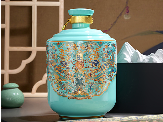 青瓷绘祥龙，光影藏佳酿｜劲牌封藏酒品大片赏析