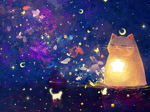 神秘的猫神像