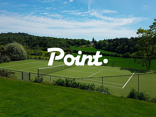 Point. | 别看身后，别管输赢，专注当下这一拍🎾