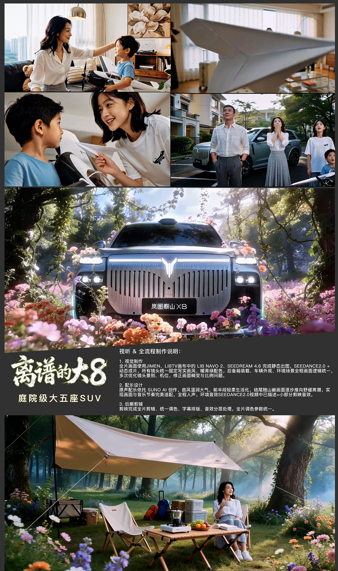 山海入怀 大境随行|岚图泰山 X8 AIGC视觉短片创作(图ZNDA4MDE3MjYw) - AI作品 - 站酷设计师YOYO小鱼的AI笔记原创素材 - 站酷ZCOOL