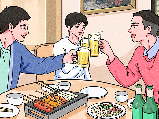 条漫设计 | 别被酒桌搭子 “绑架”（健康科普）