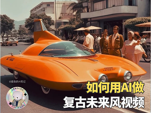摸鱼AI | 回到未来！如何用AI制作一条复古未来风视频