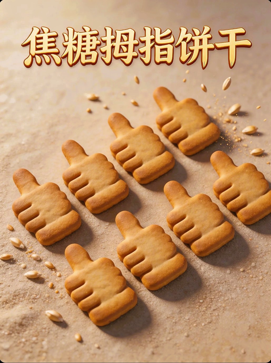 既梦AI设计趣味焦糖拇指饼干包装海报提示词AIGC既梦50（图ZNDA4MDU4NzAw） - 海报 - 站酷设计师风中的玫瑰耶原创素材 - 站酷ZCOOL