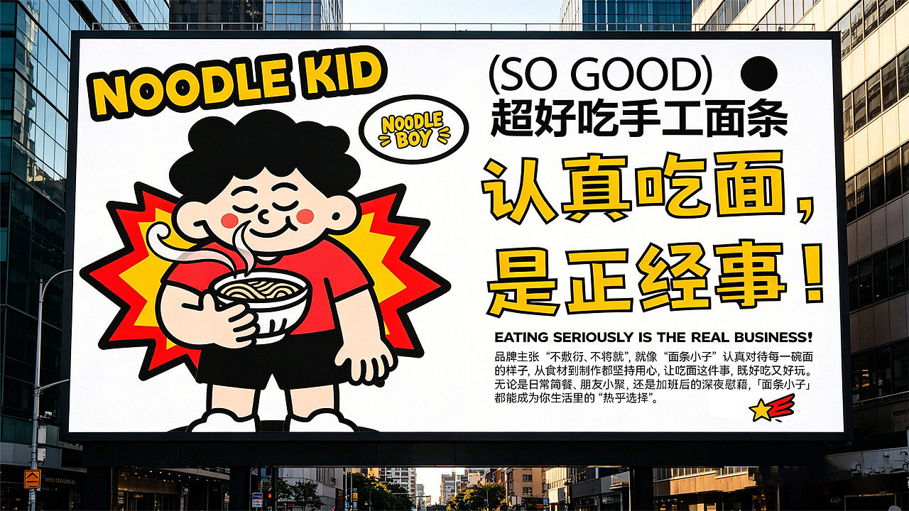餐饮品牌设计 | 年轻有态度的新式面馆--面条小子(图ZNDA4MDc4MTYw) - 品牌 - 站酷设计师成都有棵树原创素材 - 站酷ZCOOL