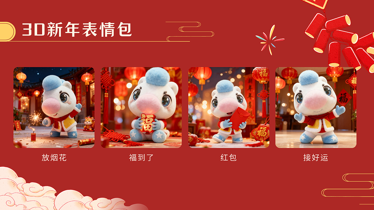 HELLO KOMA 新年图库 | 萌力迎新・万象更新(图ZNDA4MDgwMDYw) - 商业插画 - 站酷设计师WEIZIFU原创素材 - 站酷ZCOOL