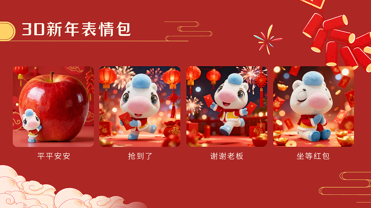 HELLO KOMA 新年图库 | 萌力迎新・万象更新(图ZNDA4MDgwMDY4) - 商业插画 - 站酷设计师WEIZIFU原创素材 - 站酷ZCOOL