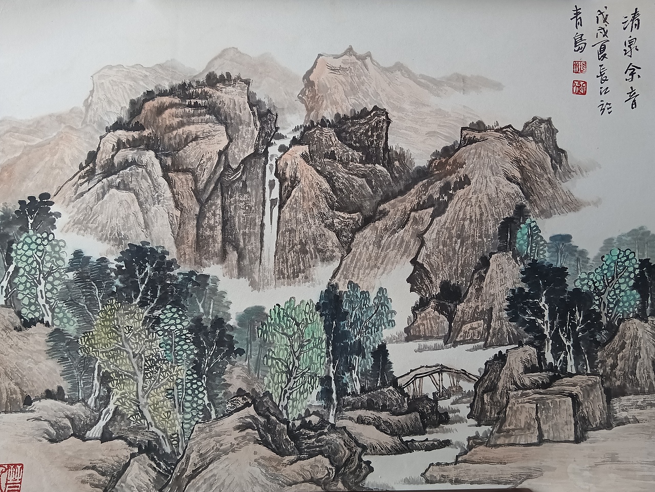 国画山水（图ZNDA4MDk0MjUy） - 绘画 - 站酷设计师岗底长江原创素材 - 站酷ZCOOL