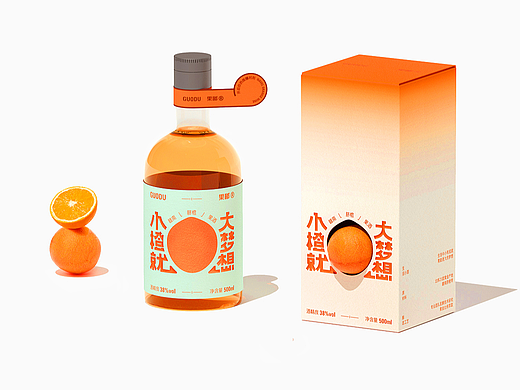 脐橙果酒包装设计