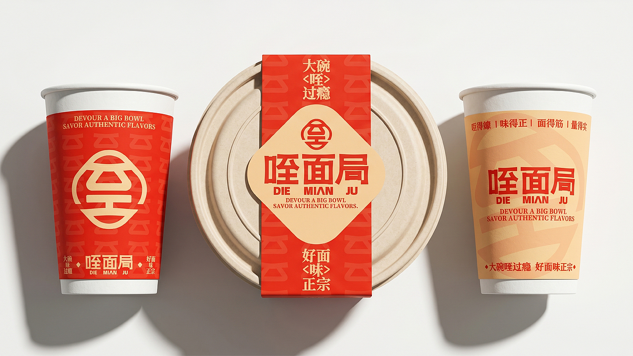 咥面局|陕西面馆品牌全案设计/LOGO/VI（图ZNDA4MTAxMTU2） - 品牌 - 站酷设计师李子栗子李原创素材 - 站酷ZCOOL