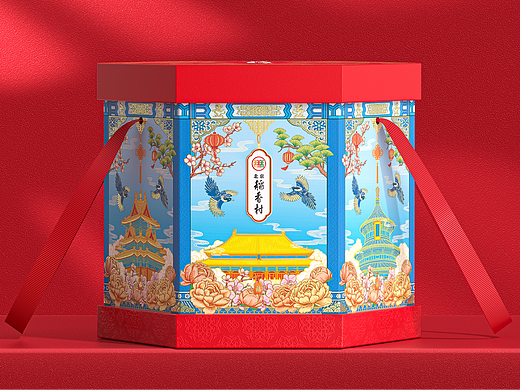 老北京(端阳雅礼)|北京稻香村插画包装设计