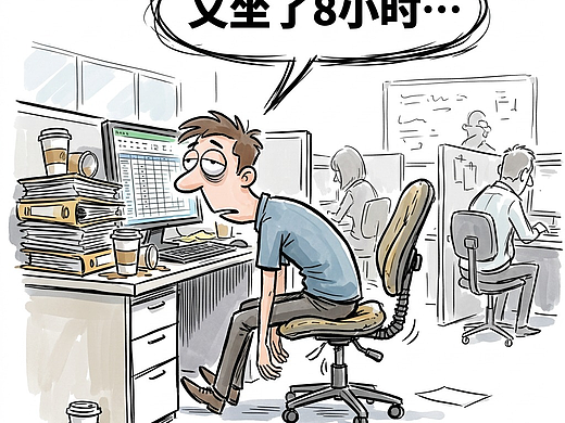 坐太久，屁股会失忆！打工人的臀正在集体罢工