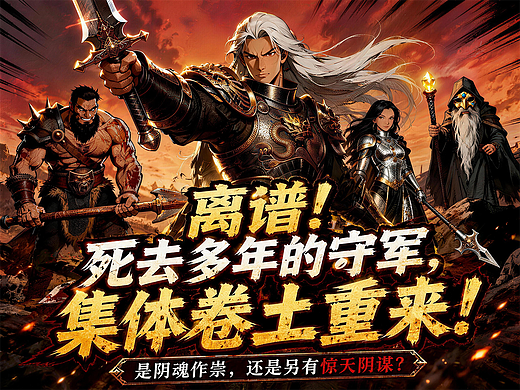 AIGC【2D 漫】国风悬疑|别回头.他们在后面.视觉设计