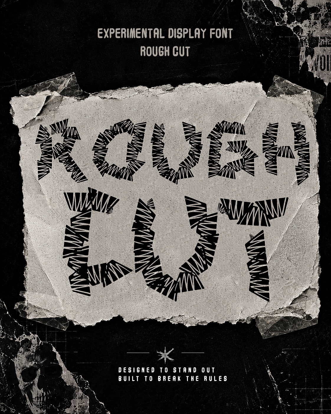 免费商用英文字体：XC Rough Cut（图ZNDA4MTUyMzky） - 字体/字形 - 站酷设计师手写的小城原创素材 - 站酷ZCOOL