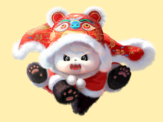 国风萌趣 | 十二生肖熊猫插画设计