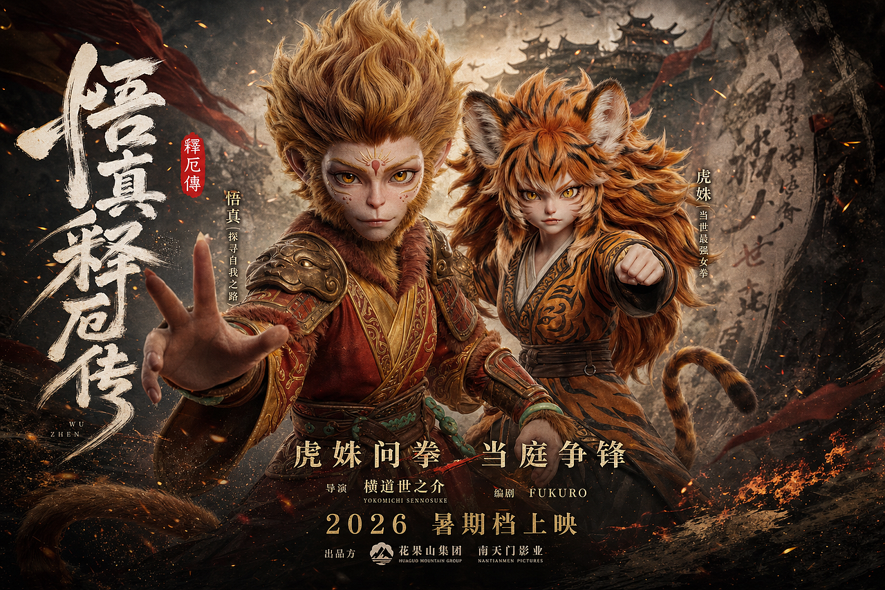 《悟真释厄传》系列作品（三）（图ZNDA4MjMyMTcy） - AI作品 - 站酷设计师FUKUROchina原创素材 - 站酷ZCOOL