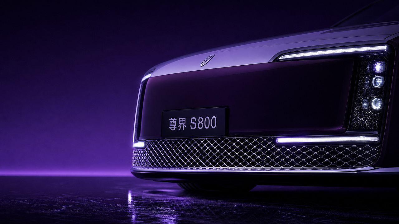 尊界 S800｜赛博夜行者的浪漫回眸（图ZNDA4MjMyNTA0） - AI作品 - 站酷设计师AI新一原创素材 - 站酷ZCOOL