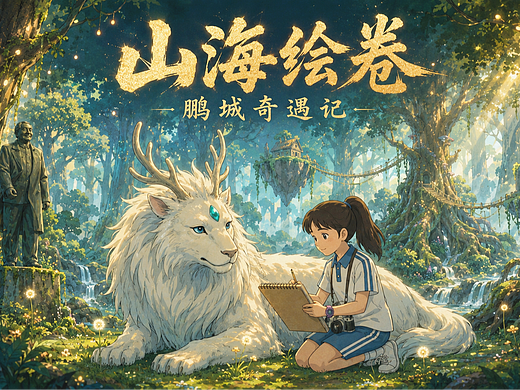 AI短片 | 山海绘卷，鹏城奇遇记（个人主页-ZNzM1Njc5OTY=） - AI作品 - 站酷设计师至简Design原创素材 - 站酷ZCOOL