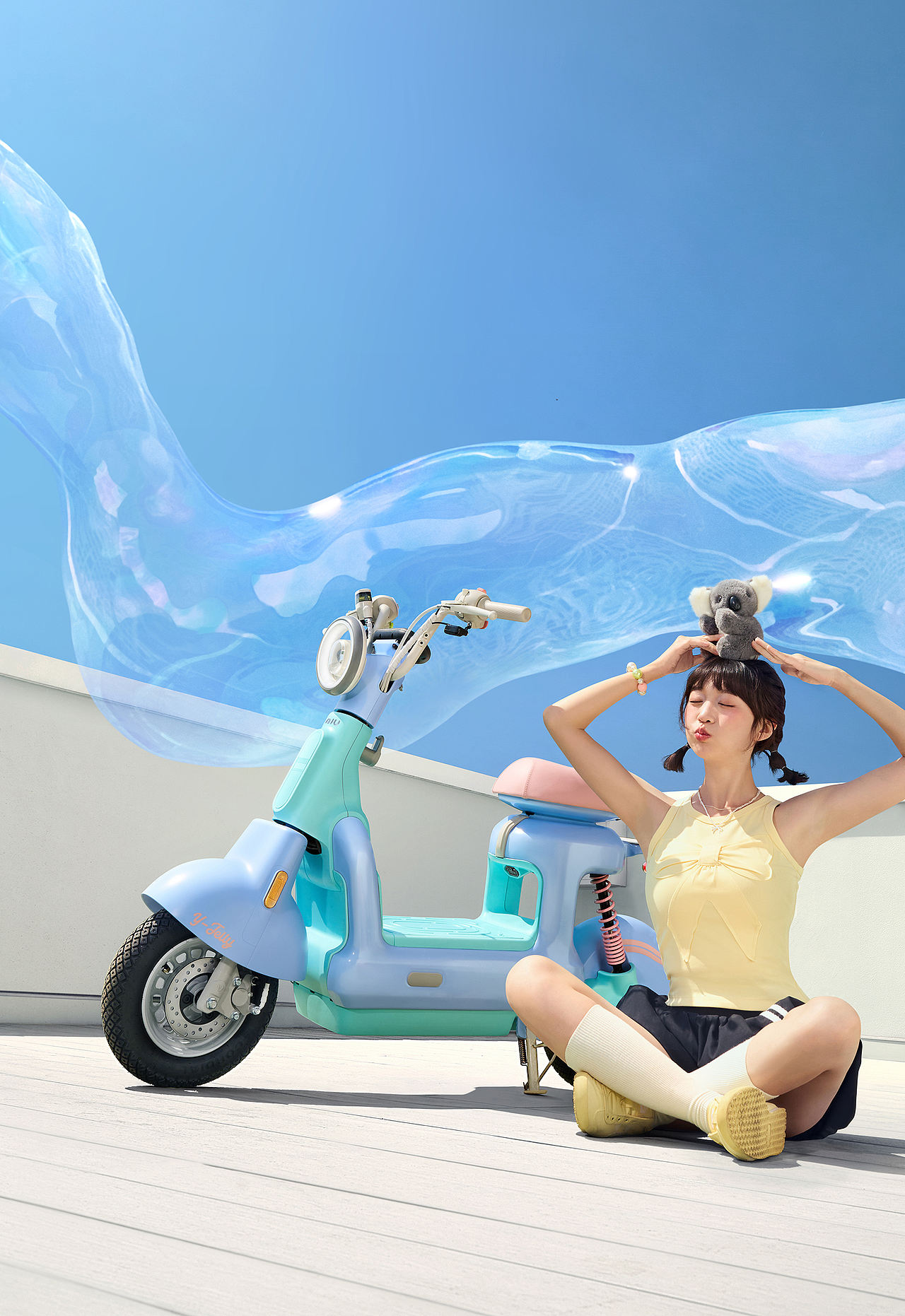 小牛电动 NIU Y果冻（图ZNDA4MjY0Mzg0） - 人像摄影 - 站酷设计师FengStudio原创素材 - 站酷ZCOOL
