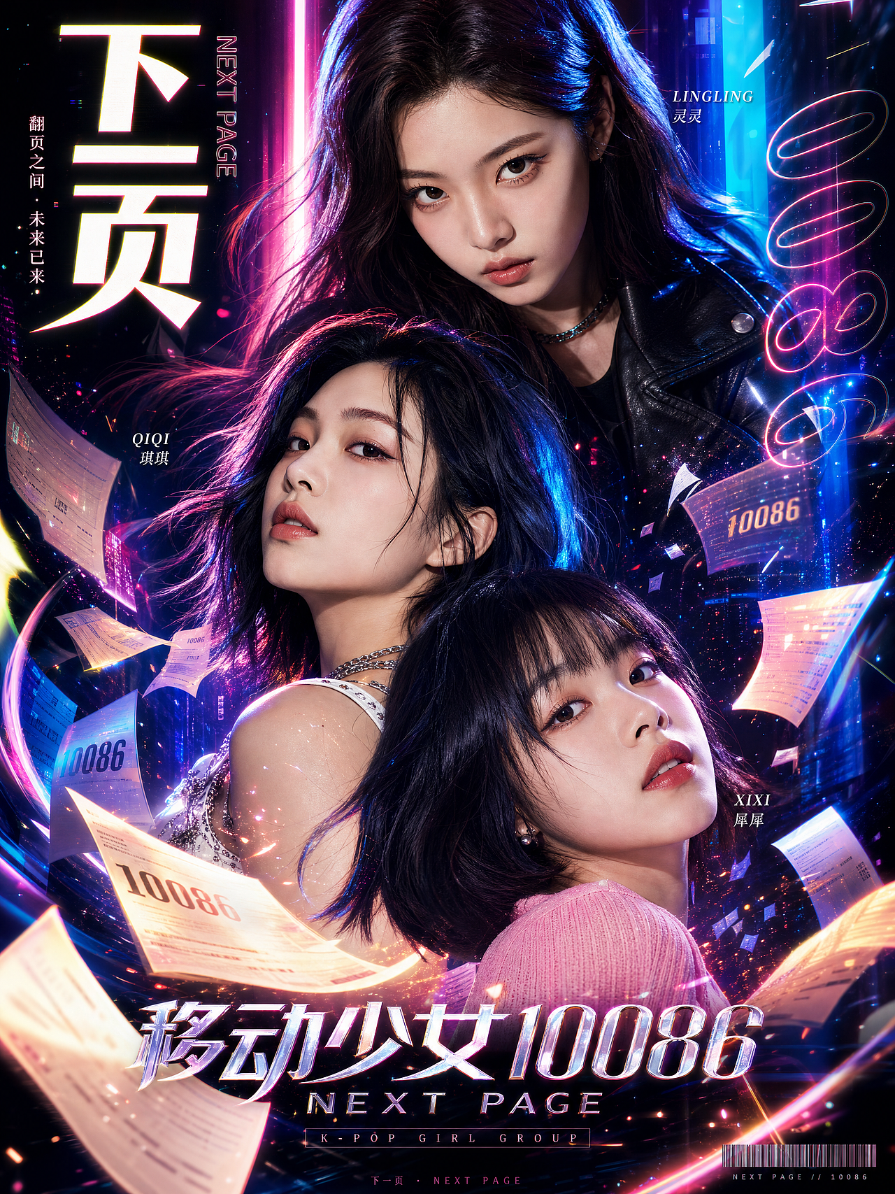 移动少女出道单曲【下一页】(图ZNDA4Mjc4MzIw) - AI作品 - 站酷设计师AI图图原创素材 - 站酷ZCOOL