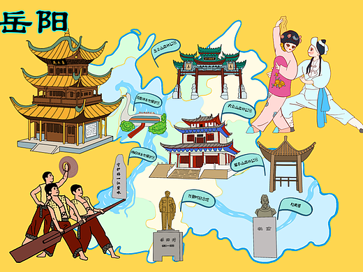 卡通地图