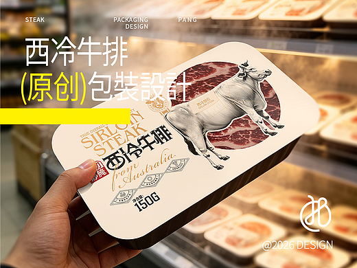 西冷牛排包装设计