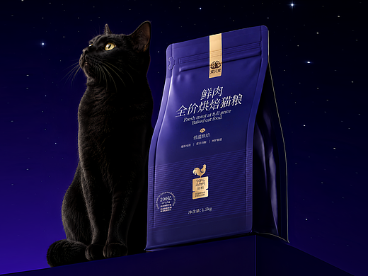 浪漫猫咪｜打造梦幻的宠物猫粮包装设计