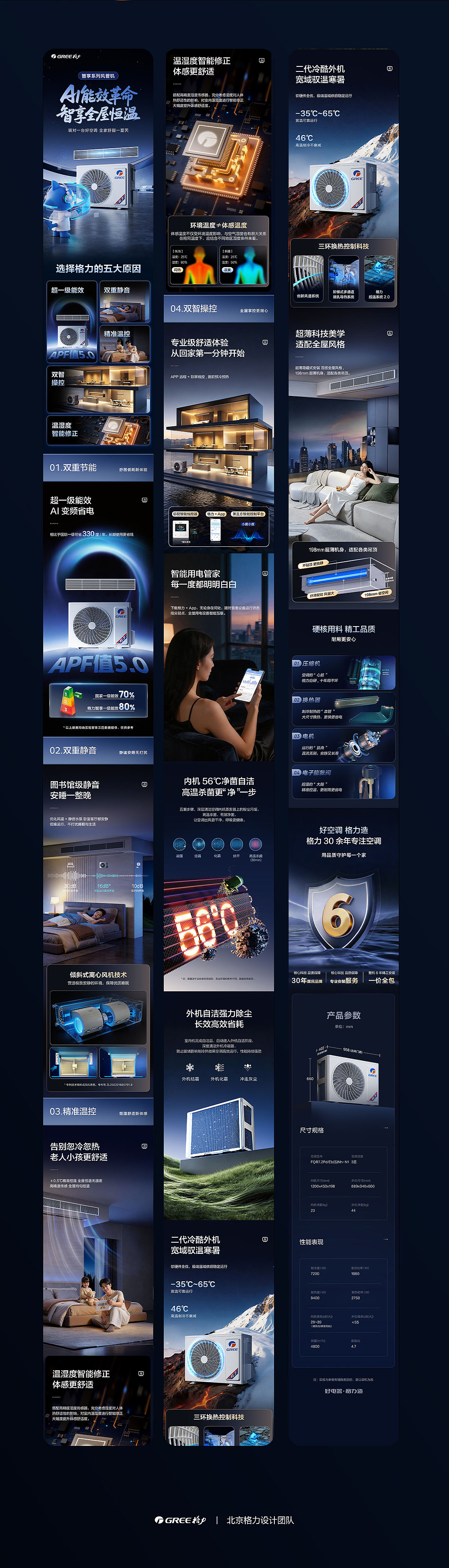 格力大家电详情页——中央空调智享（图ZNDA4MzQ1OTY4） - 电商 - 站酷设计师北京格力设计团队原创素材 - 站酷ZCOOL