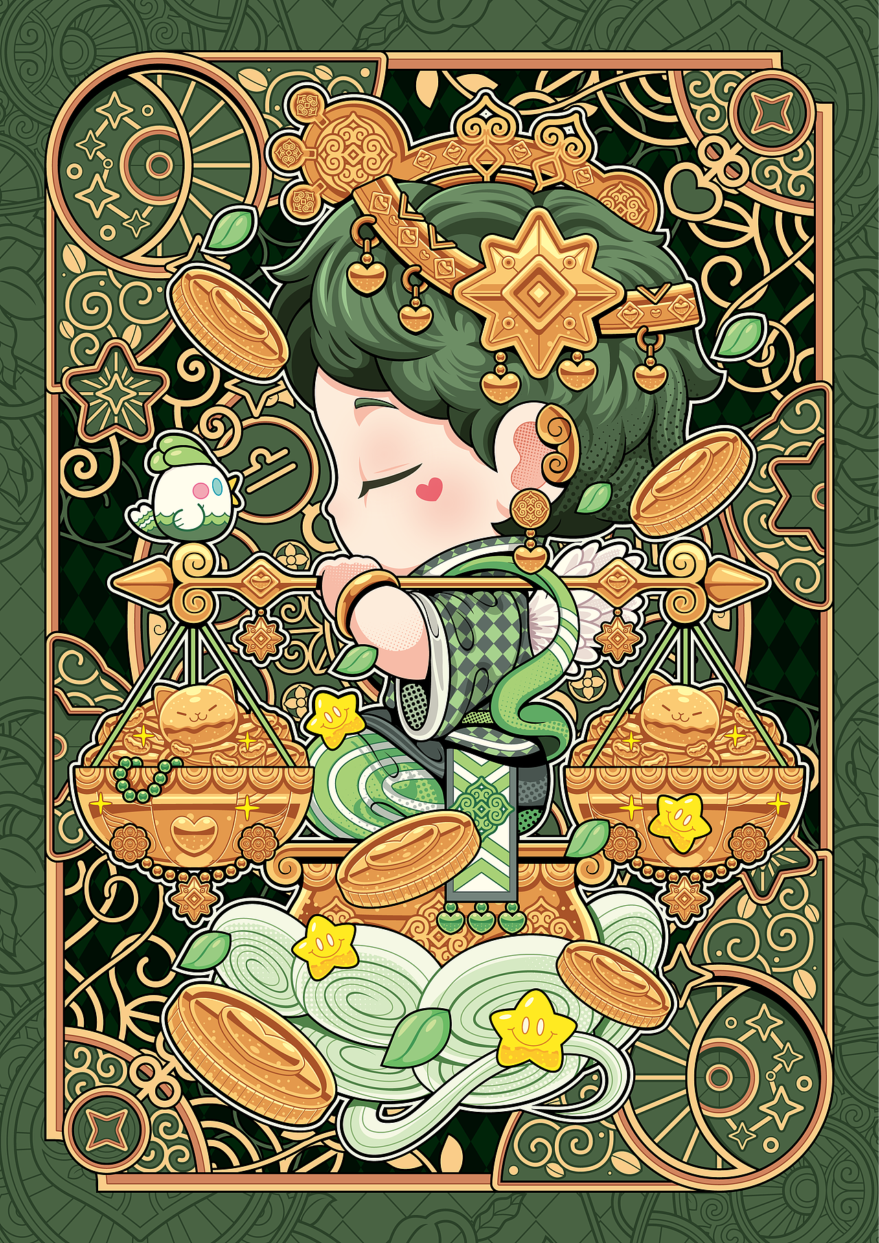 萌萌十二星座（图ZNDA4MzgwOTI4） - 商业插画 - 站酷设计师狂奔的包子插画铺原创素材 - 站酷ZCOOL