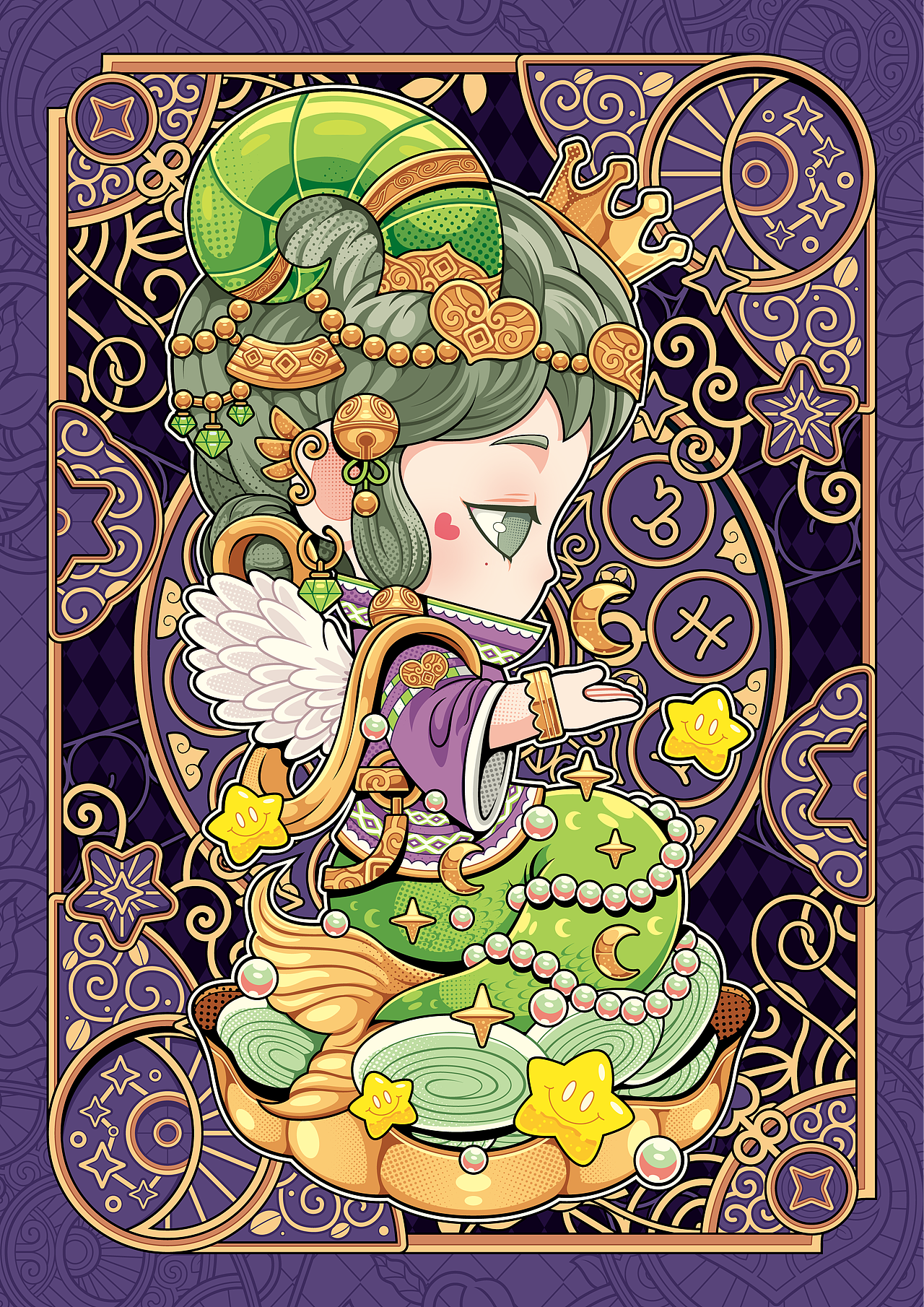 萌萌十二星座（图ZNDA4MzgwOTE2） - 商业插画 - 站酷设计师狂奔的包子插画铺原创素材 - 站酷ZCOOL