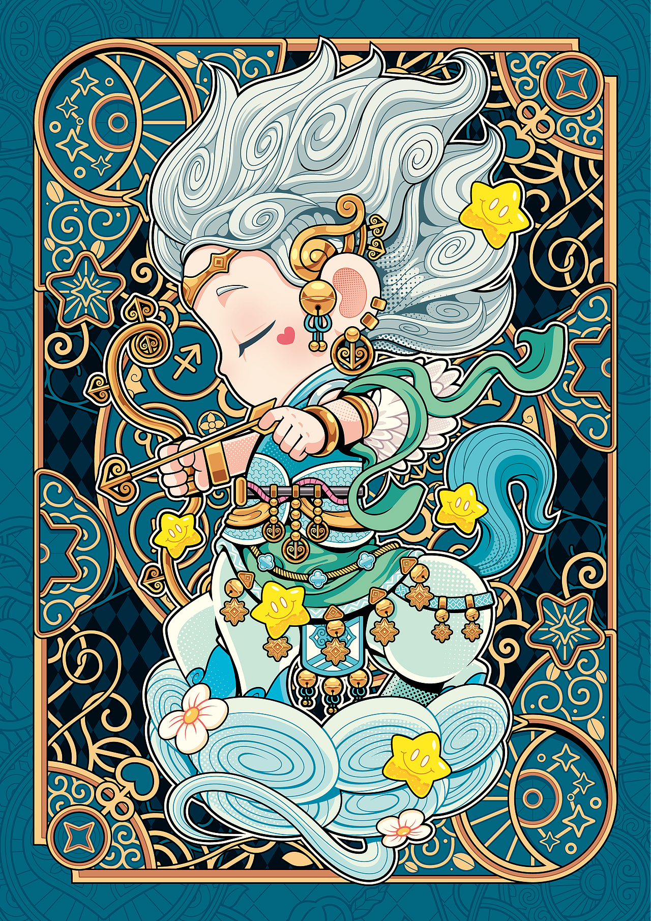 萌萌十二星座（图ZNDA4MzgwOTIw） - 商业插画 - 站酷设计师狂奔的包子插画铺原创素材 - 站酷ZCOOL