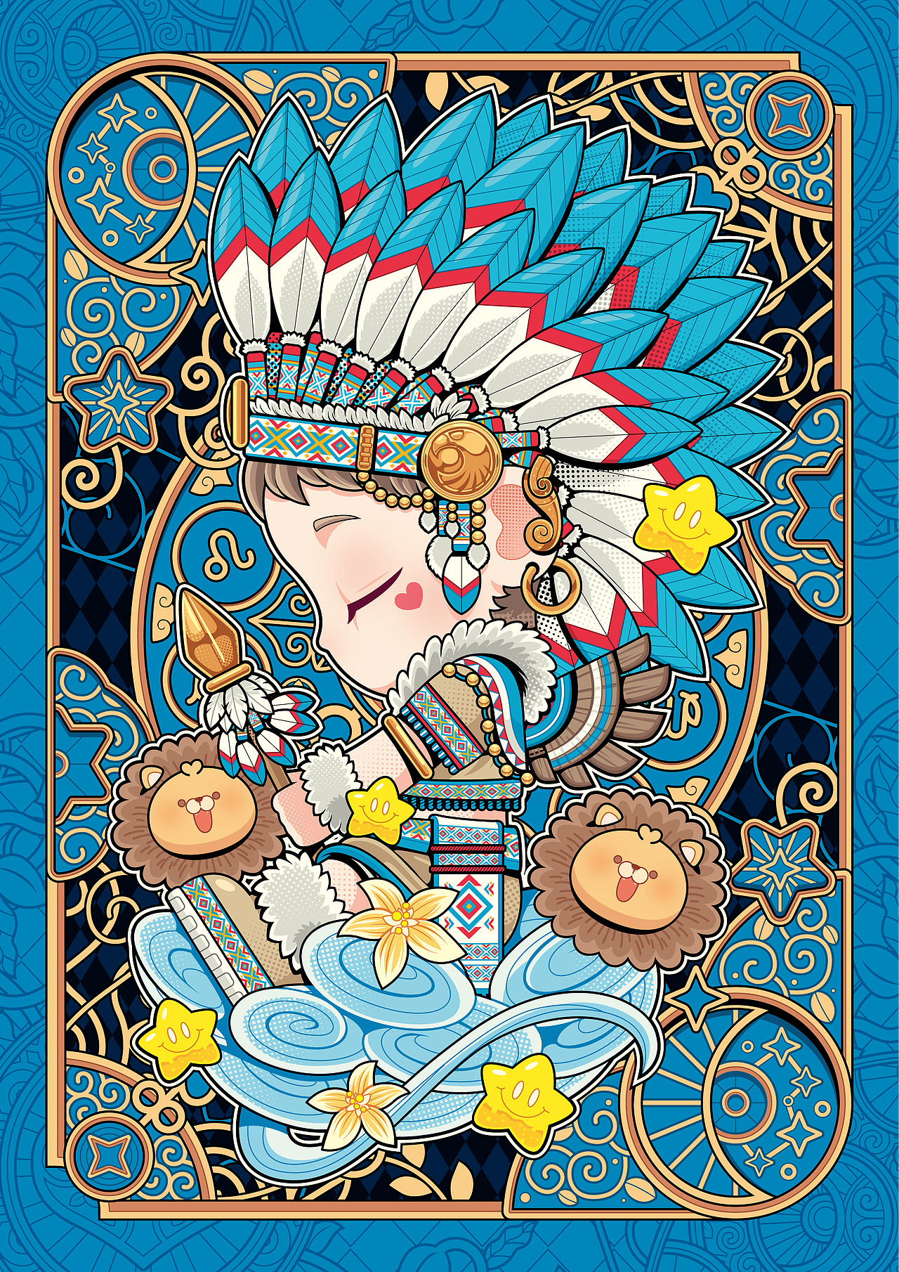萌萌十二星座（图ZNDA4MzgwOTM2） - 商业插画 - 站酷设计师狂奔的包子插画铺原创素材 - 站酷ZCOOL