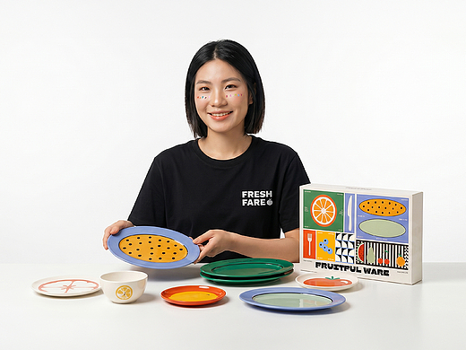 FRUITFUL WARE｜水果图形驱动的餐具品牌设计