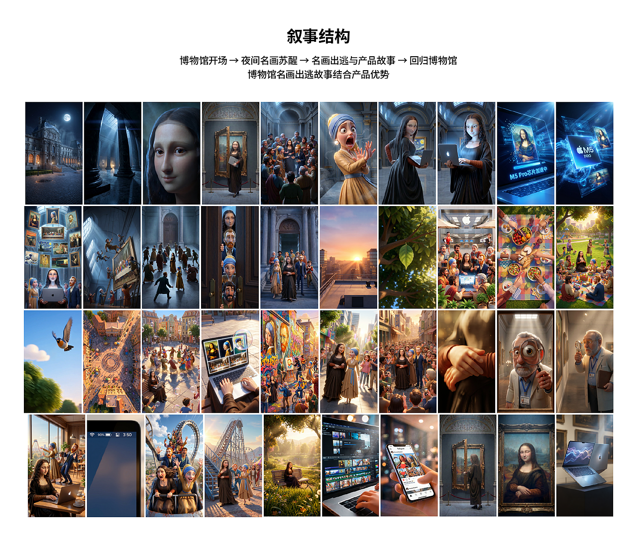 《博物馆名画集体出逃游》AIGC创意广告短片(图ZNDA4NDAyMTgw) - AI作品 - 站酷设计师Mr子烨原创素材 - 站酷ZCOOL