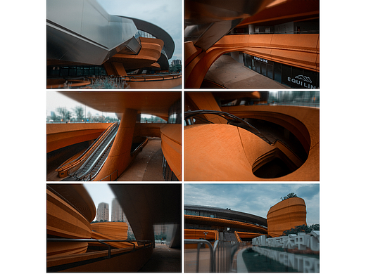 【建筑摄影】魔都橙红峡谷|国际马术中心|外部建筑形态