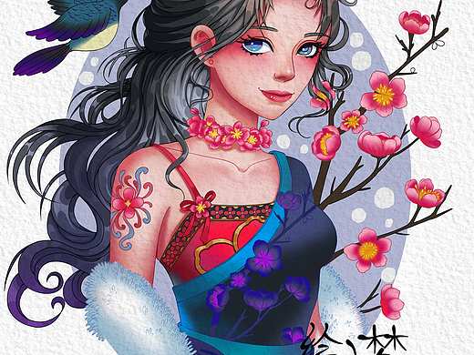 十二花神古风少女系列