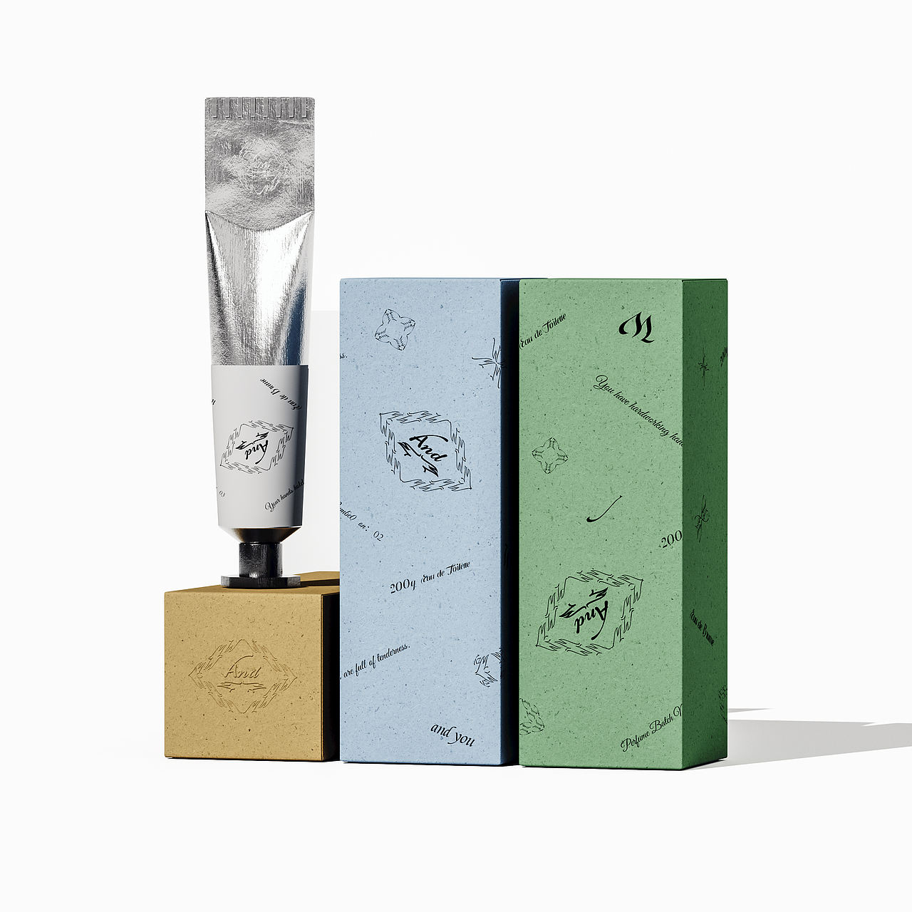 克罗地亚And you 安屿品牌护手霜包装设计（图ZNDA4NDM2OTUy） - 包装 - 站酷设计师你好大海品牌设计原创素材 - 站酷ZCOOL