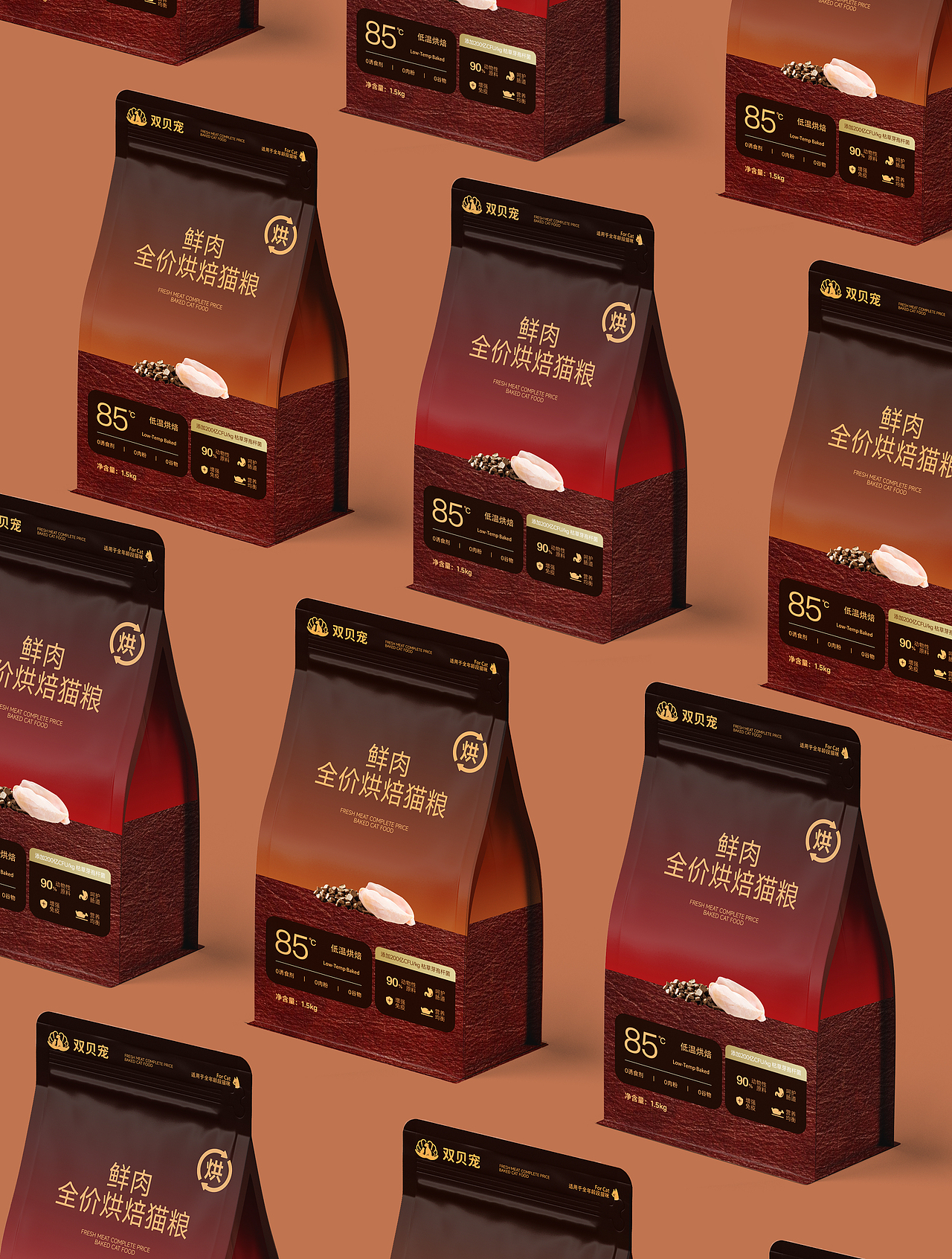 新作｜鲜肉烘焙猫粮宠物食品包装设计（图ZNDA4NDQ4OTYw） - 包装 - 站酷设计师北京灵丹创意原创素材 - 站酷ZCOOL