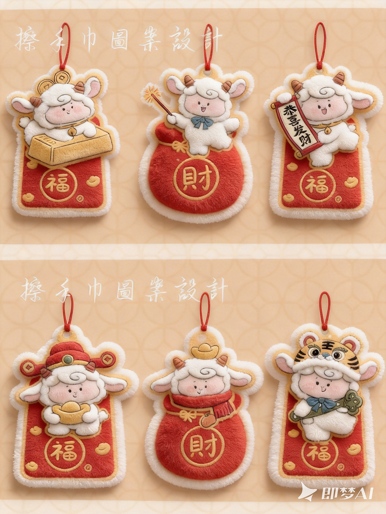 小羊主题新年ip（图ZNDA4NDUwOTc2） - 商业插画 - 站酷设计师画画的大佘原创素材 - 站酷ZCOOL