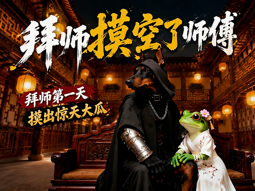 AIGC影视《拜师摸空了师傅》3D漫剧整体方案展示