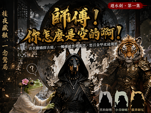 AIGC影视 3D风格《师傅·你怎么是空的》整体方案展示