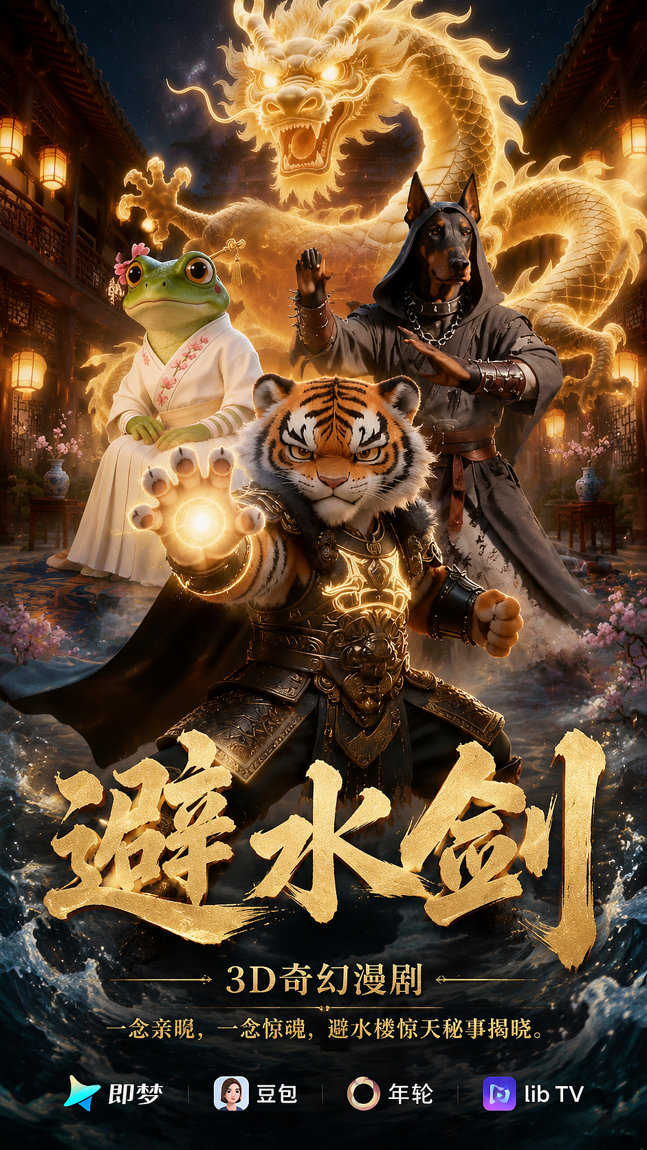 ALGC 3D漫剧《避水剑》作品方案展示（图ZNDA4NDg2ODky） - AI作品 - 站酷设计师随风飘摇的小草原创素材 - 站酷ZCOOL