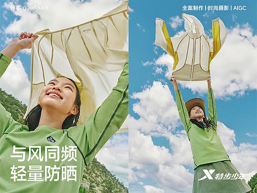 与风同频 轻量防晒⛱️｜特步少年户外防晒系列 x 好事