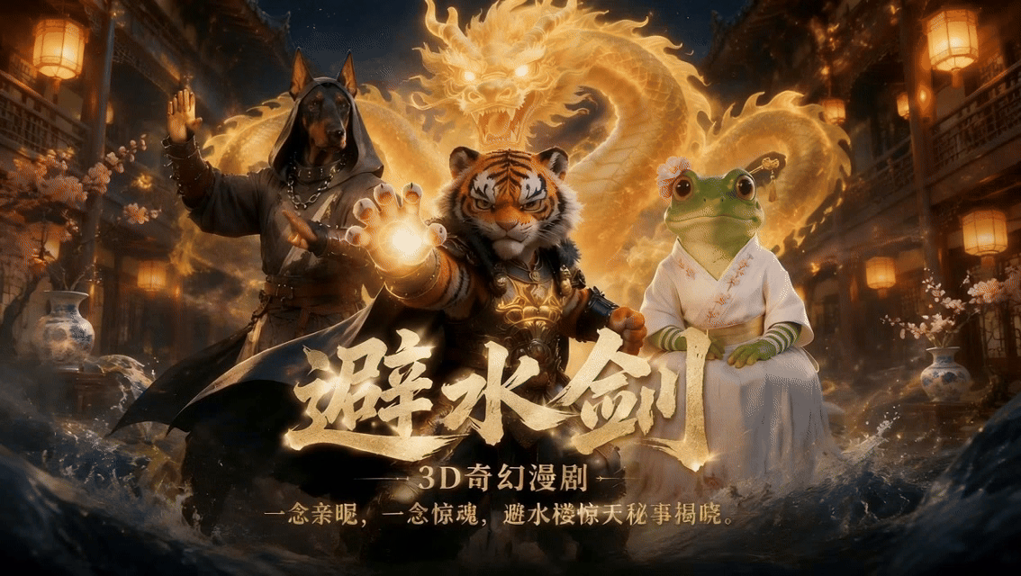 ALGC 3D漫剧《避水剑》作品方案展示（图ZNDA4NDg5ODcy） - AI作品 - 站酷设计师随风飘摇的小草原创素材 - 站酷ZCOOL